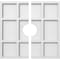 Ekena Millwork Rubik Architectural Grde PVC Contemporary Ceiling Medallion, Two Piece, 14"OD x 3"ID x 4 3/4"C x 1"P CMP14RK2-03000 - alternate 1